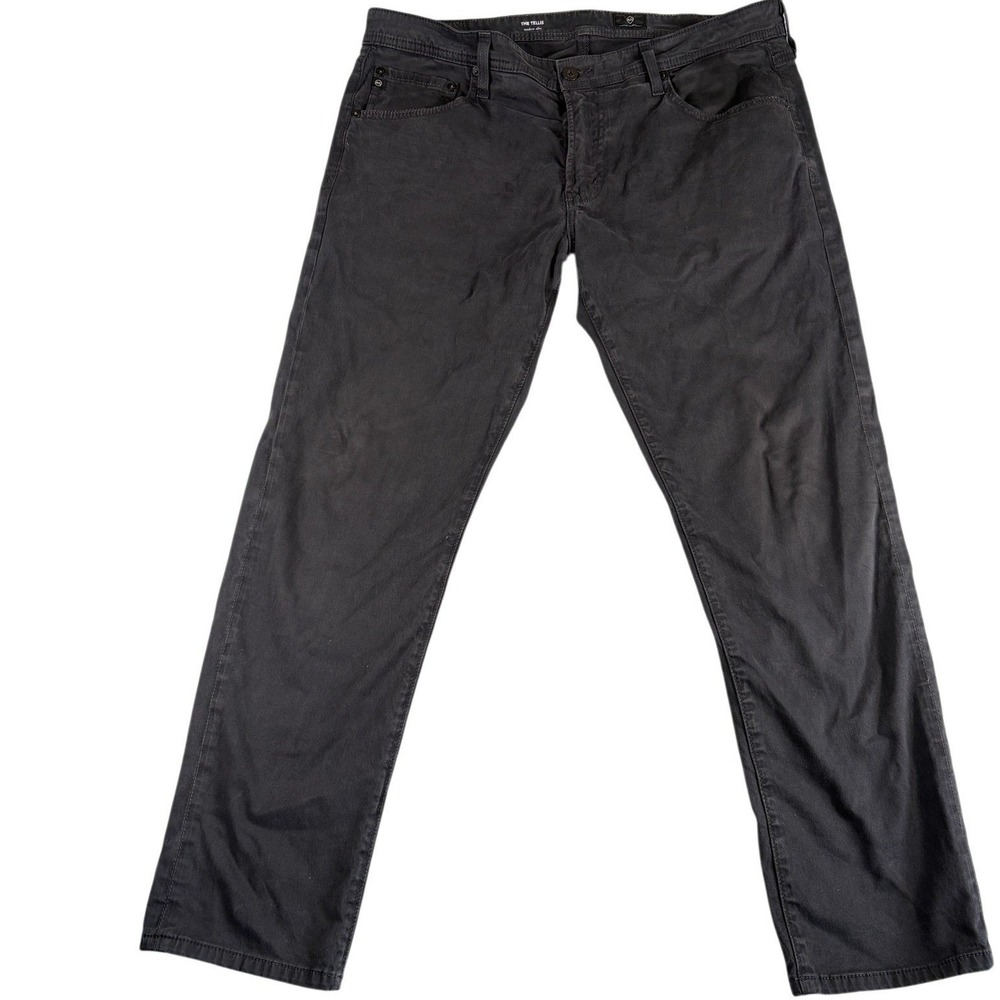AG Adriano Goldschmied The Tellis Modern Slim Pants Mens 36x34 Dark Gray Washed - Picture 1 of 7